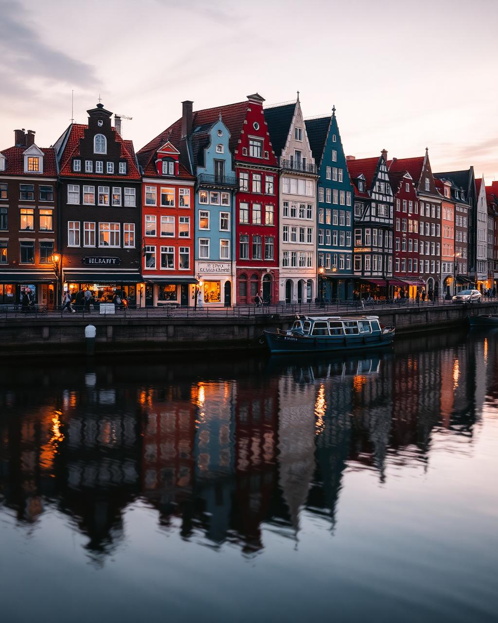 Gdansk at golden hour