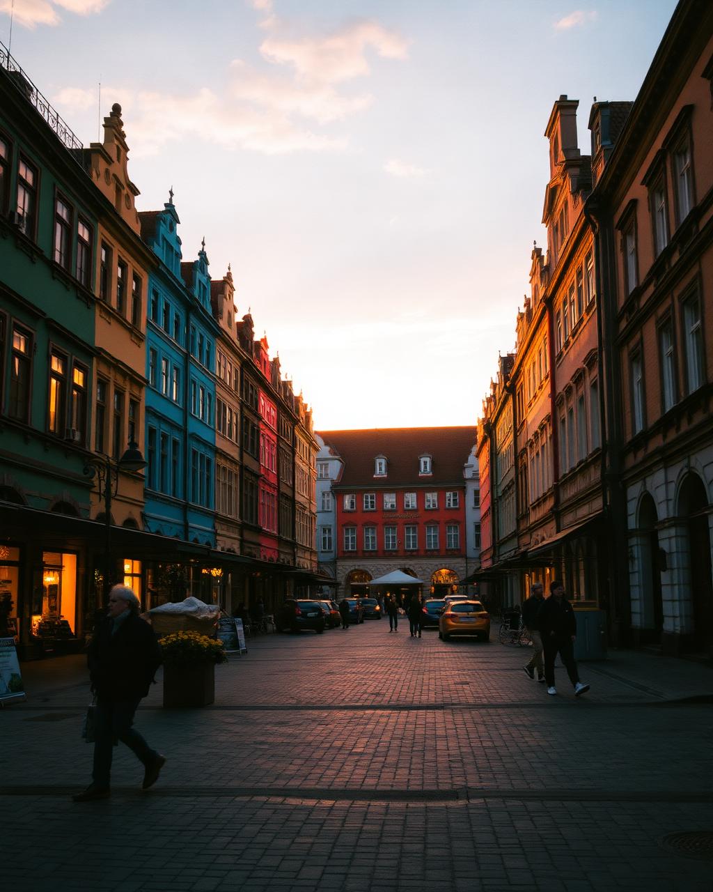 Wroclaw at golden hour